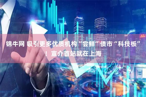 锦牛网 吸引更多优质机构“尝鲜”债市“科技板”！宣介首站就在上海