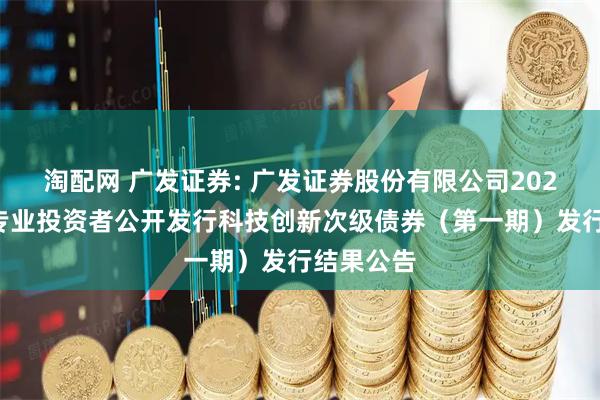 淘配网 广发证券: 广发证券股份有限公司2025年面向专业投资者公开发行科技创新次级债券（第一期）发行结果公告